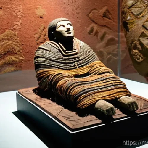 Home 22 페루에서 가장 신기한 박물관 - **A Chachapoyas Mummy in Leymebamba Museum:** A highly detailed, respectful depiction of a well-pres...
